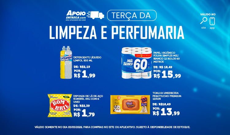 Terça da Perfumaria e Limpeza